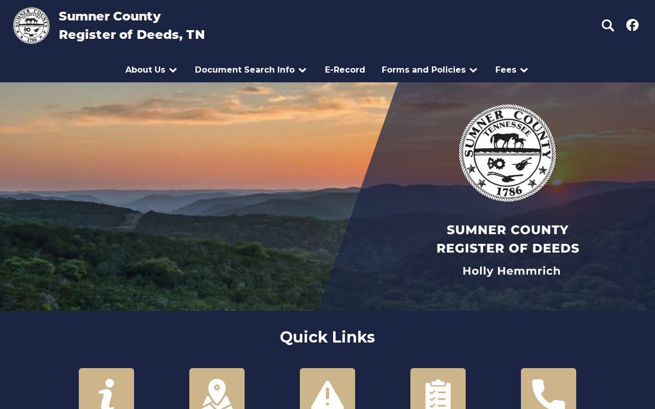 Hendersonville residents directory source at the Sumner Register of Deeds