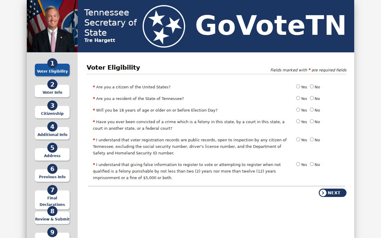 Hendersonville resident lookup Tennessee voter registration disclosure