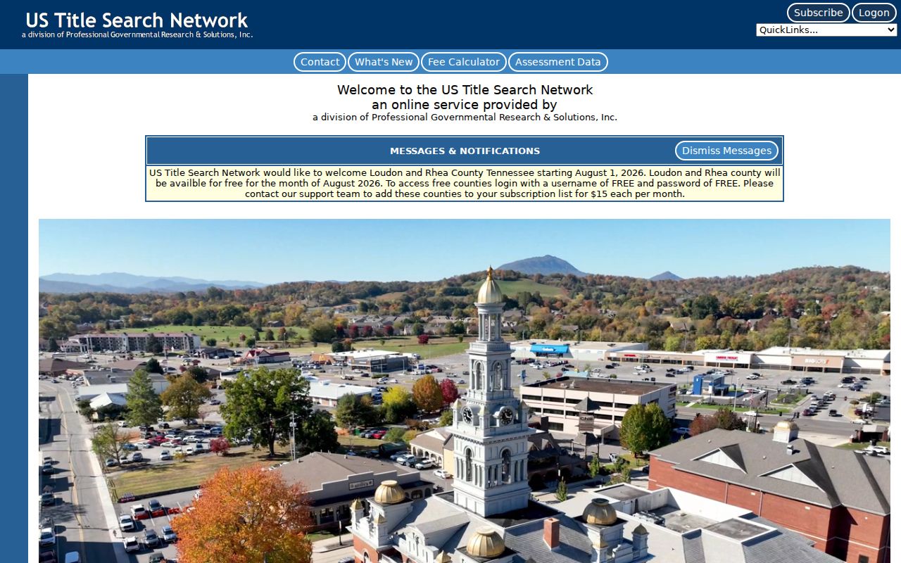 Hendersonville street directory view of the Sumner deed index